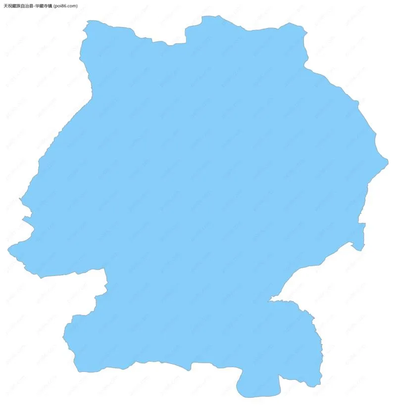 华藏寺镇边界地图