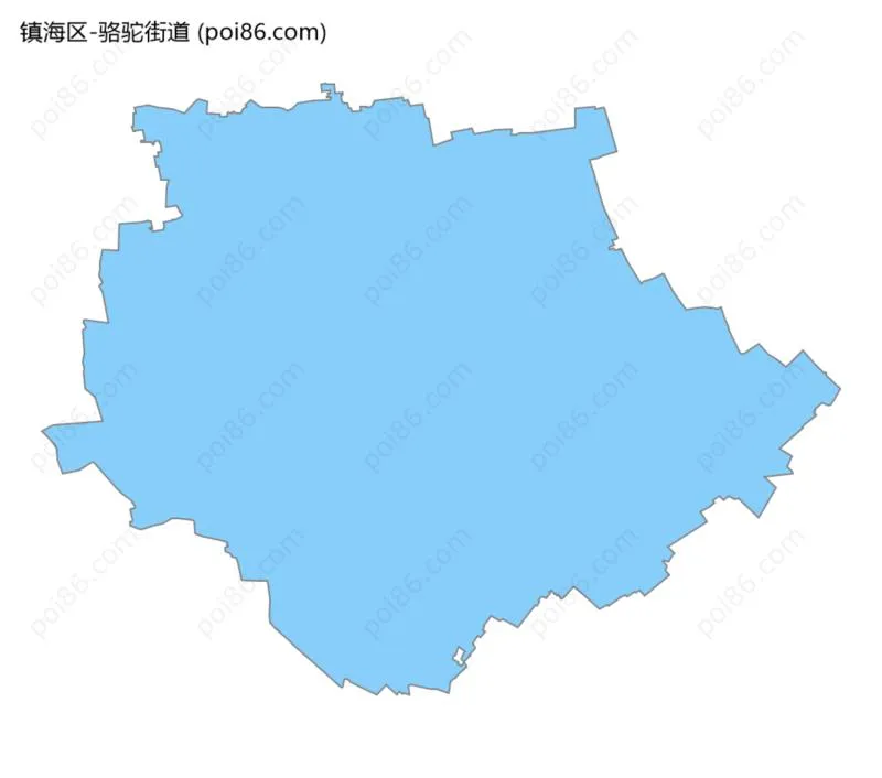 骆驼街道边界地图