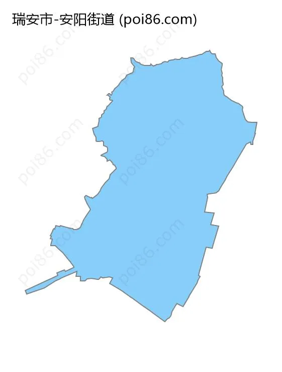安阳街道边界地图