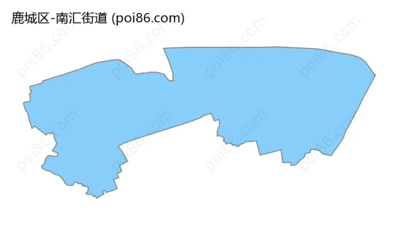 南汇街道边界地图