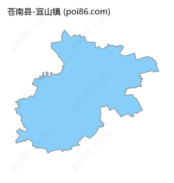 宜山镇边界地图