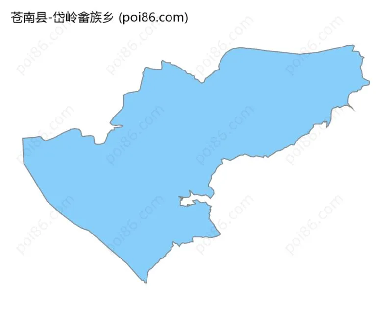 岱岭畲族乡边界地图