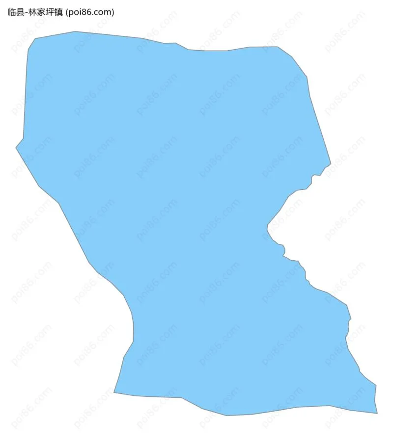 林家坪镇边界地图