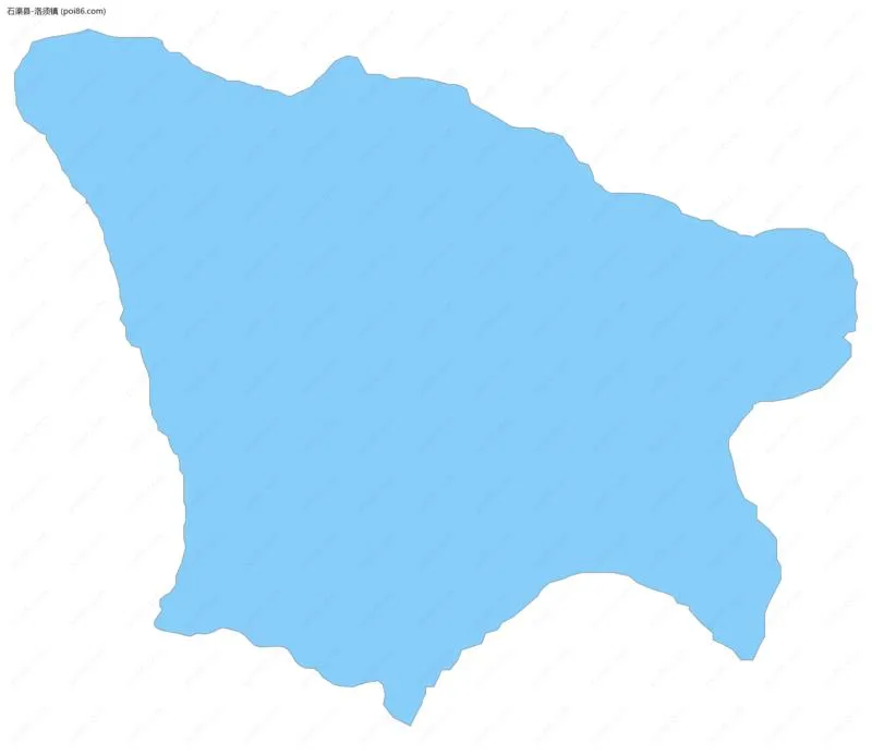 洛须镇边界地图