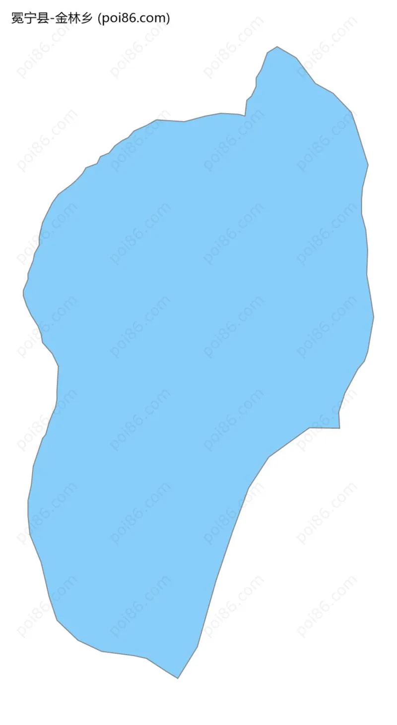 金林乡边界地图