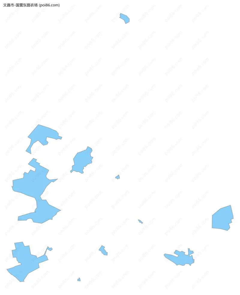 国营东路农场边界地图