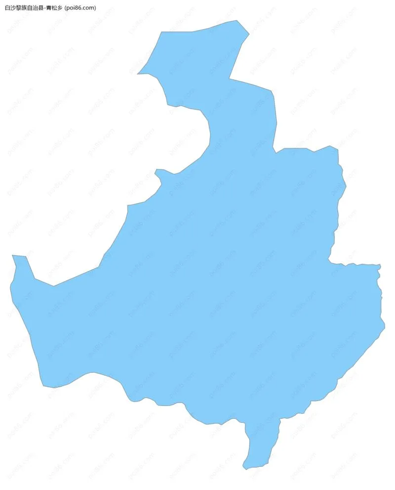 青松乡边界地图