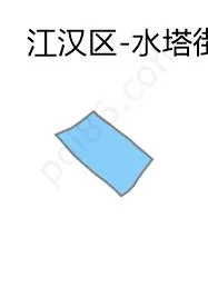 水塔街街道边界地图