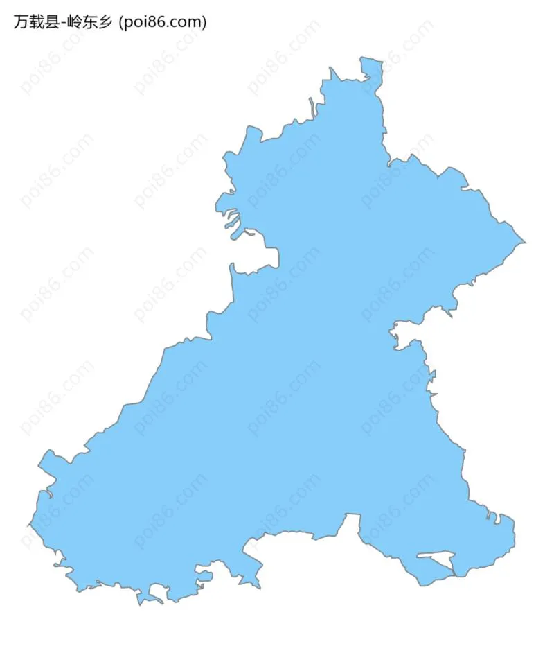 岭东乡边界地图