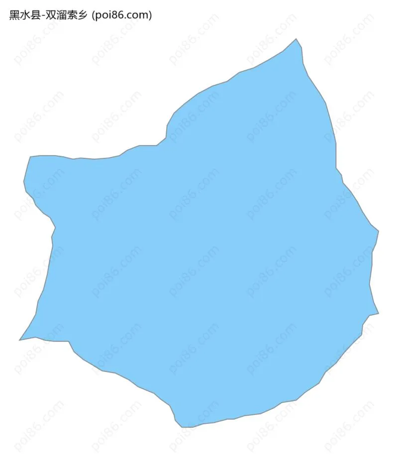 双溜索乡边界地图