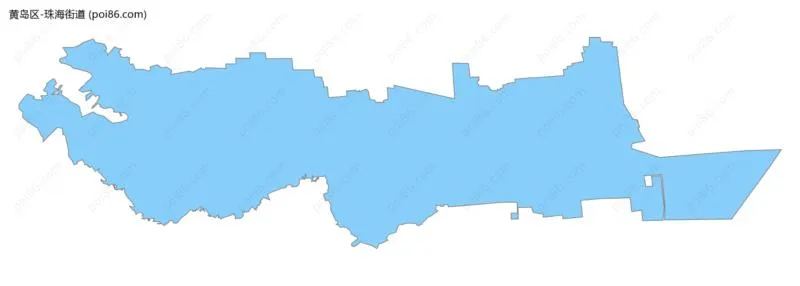 珠海街道边界地图