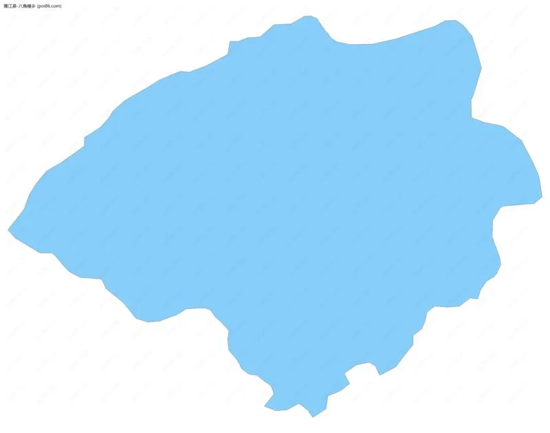 八角楼乡边界地图