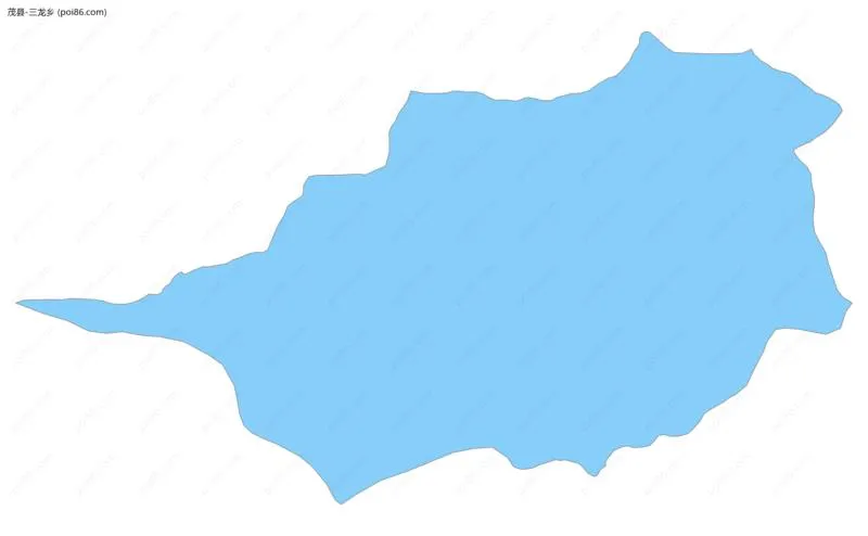 三龙乡边界地图