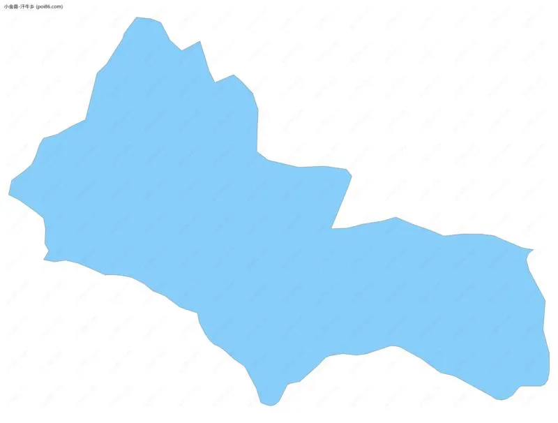 汗牛乡边界地图