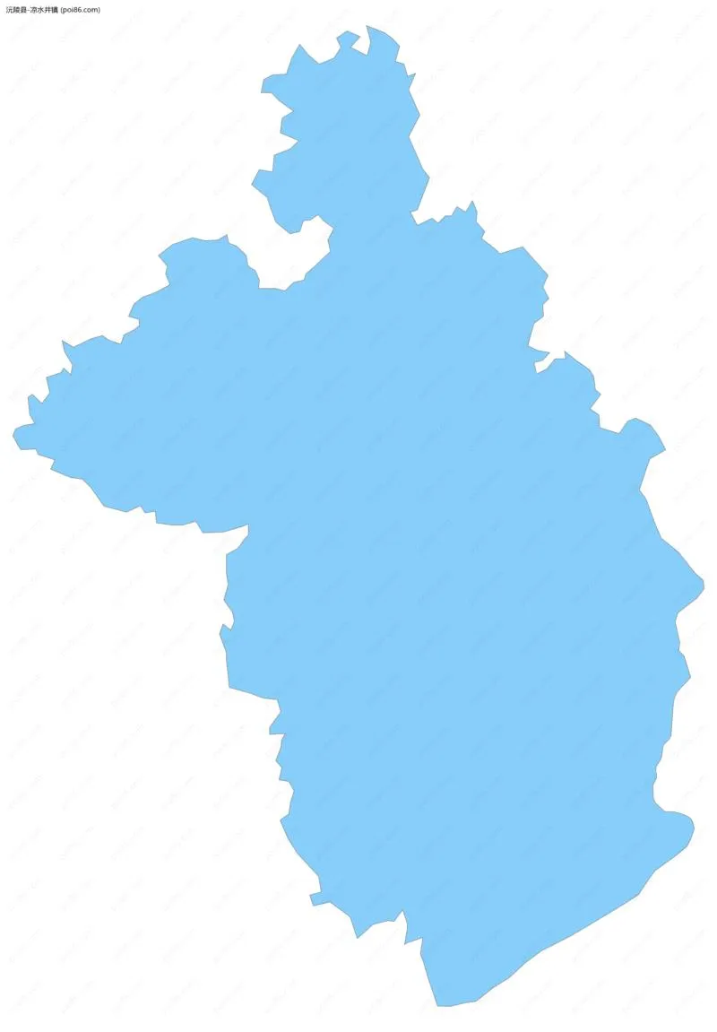 凉水井镇边界地图