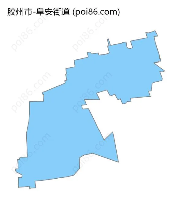 阜安街道边界地图