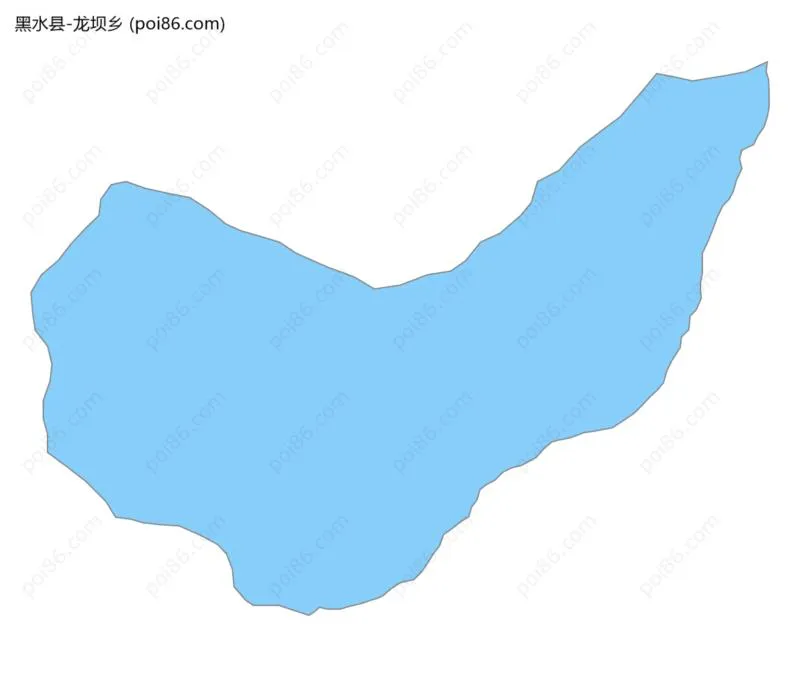 龙坝乡边界地图