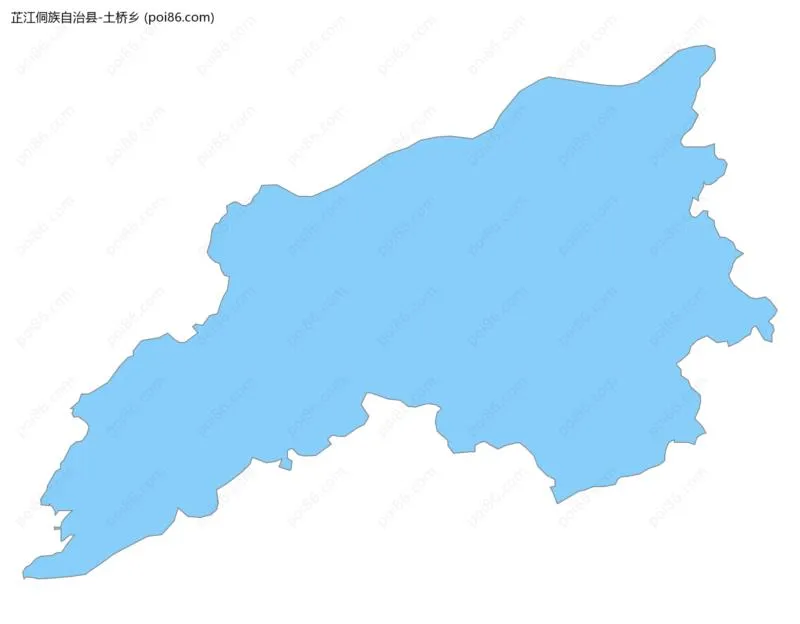 土桥乡边界地图