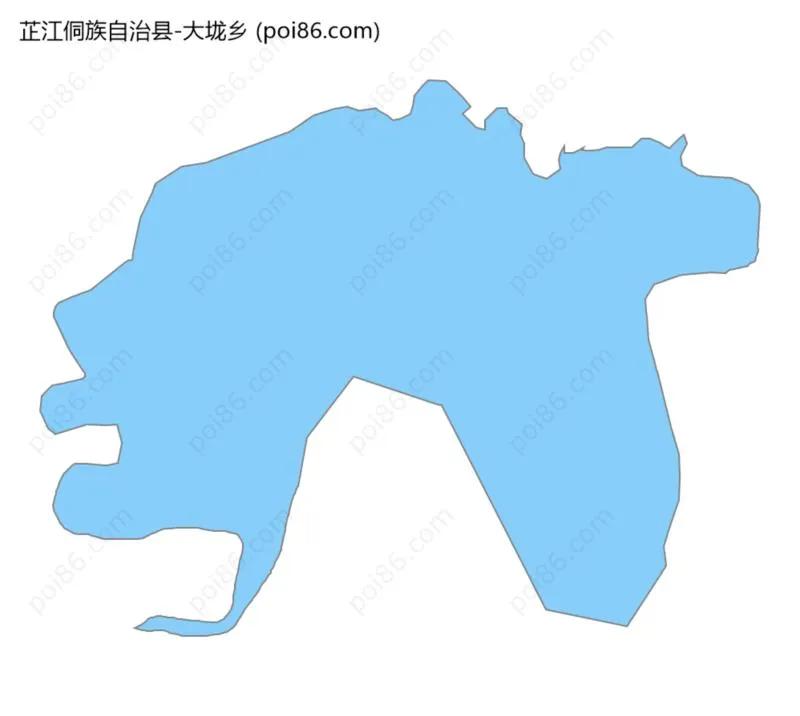 大垅乡边界地图