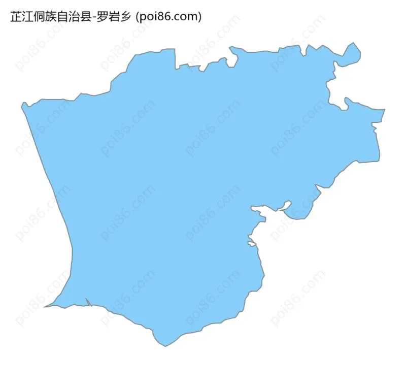 罗岩乡边界地图