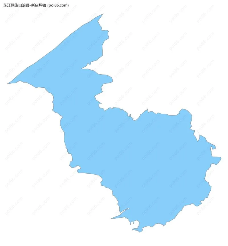 新店坪镇边界地图