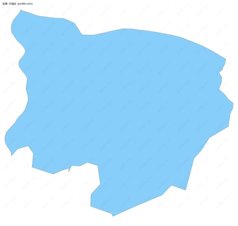 文城乡边界地图