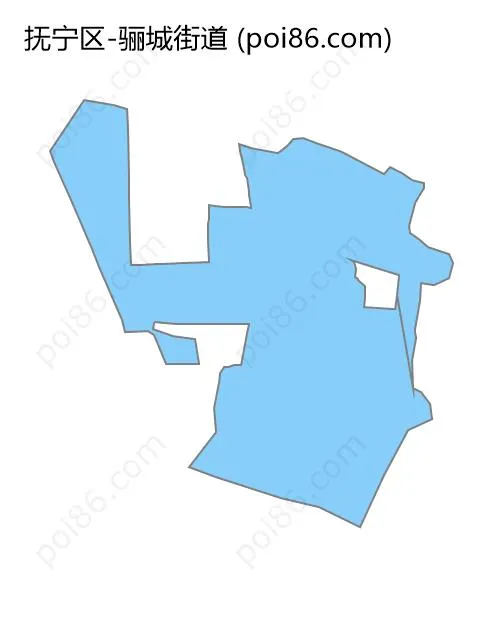 骊城街道边界地图