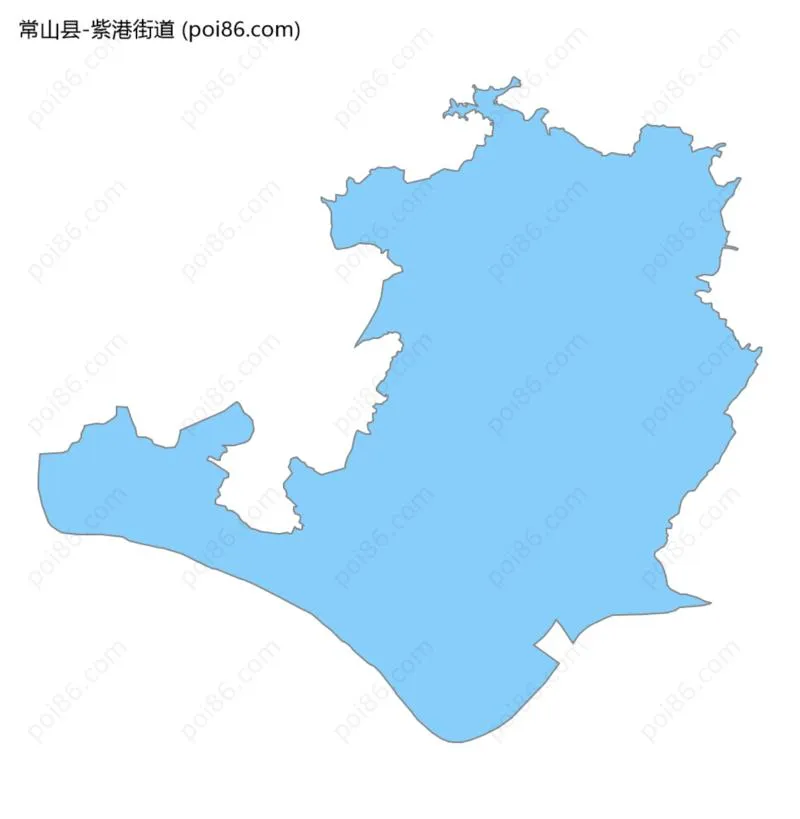 紫港街道边界地图