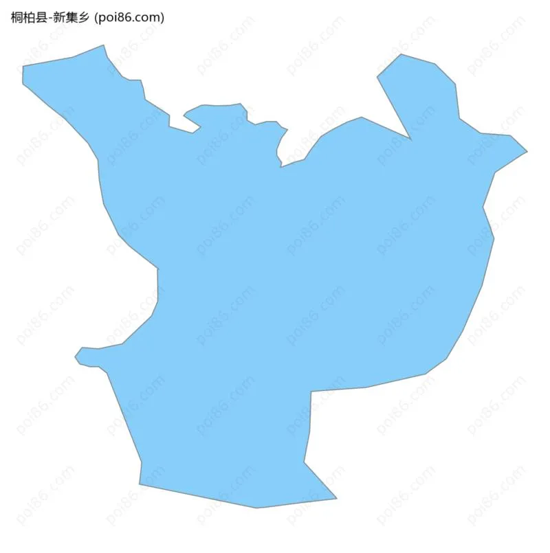 新集乡边界地图