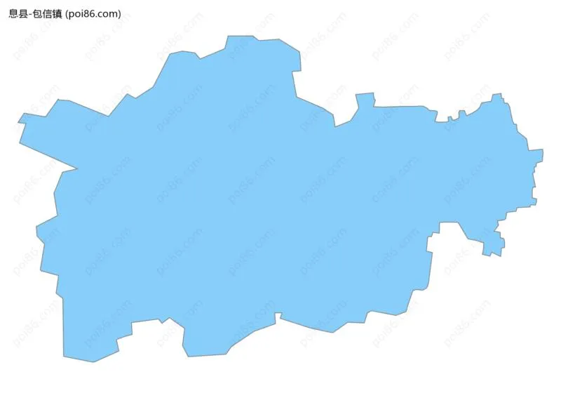 包信镇边界地图