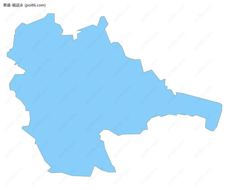 杨店乡边界地图