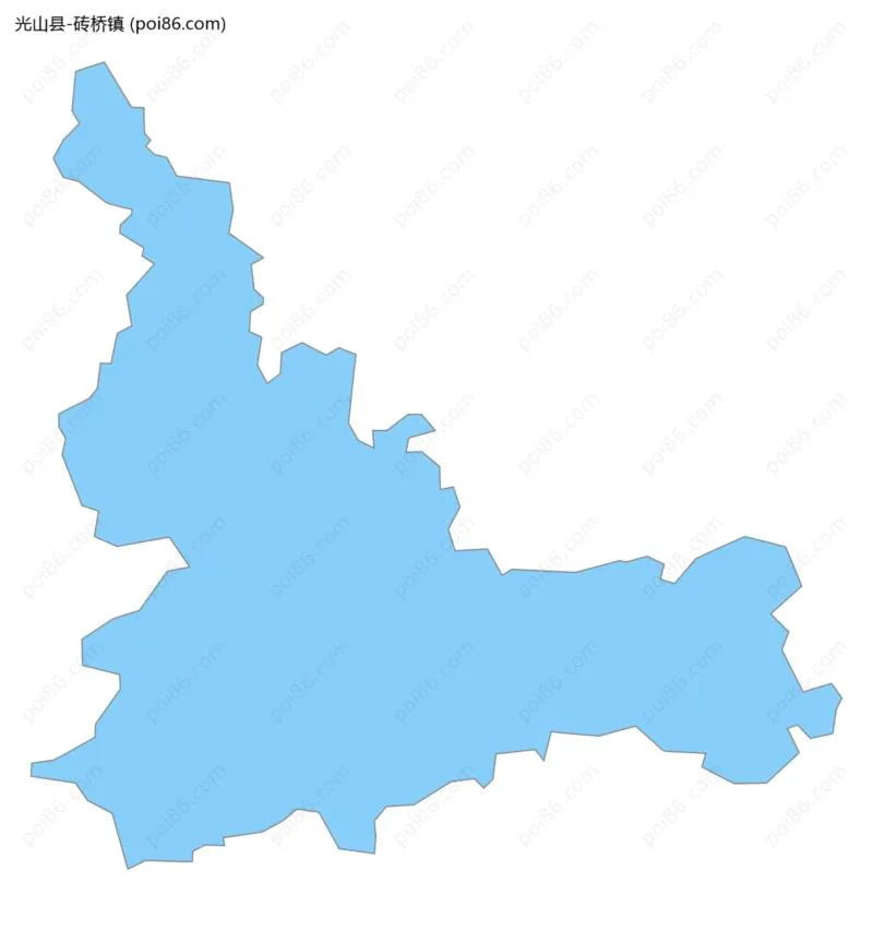 砖桥镇边界地图