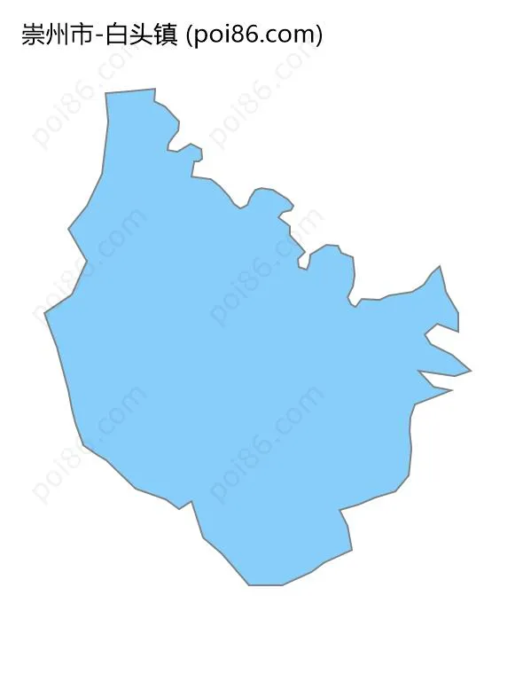 白头镇边界地图