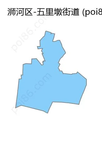 五里墩街道边界地图