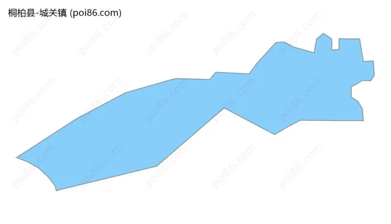 城关镇边界地图