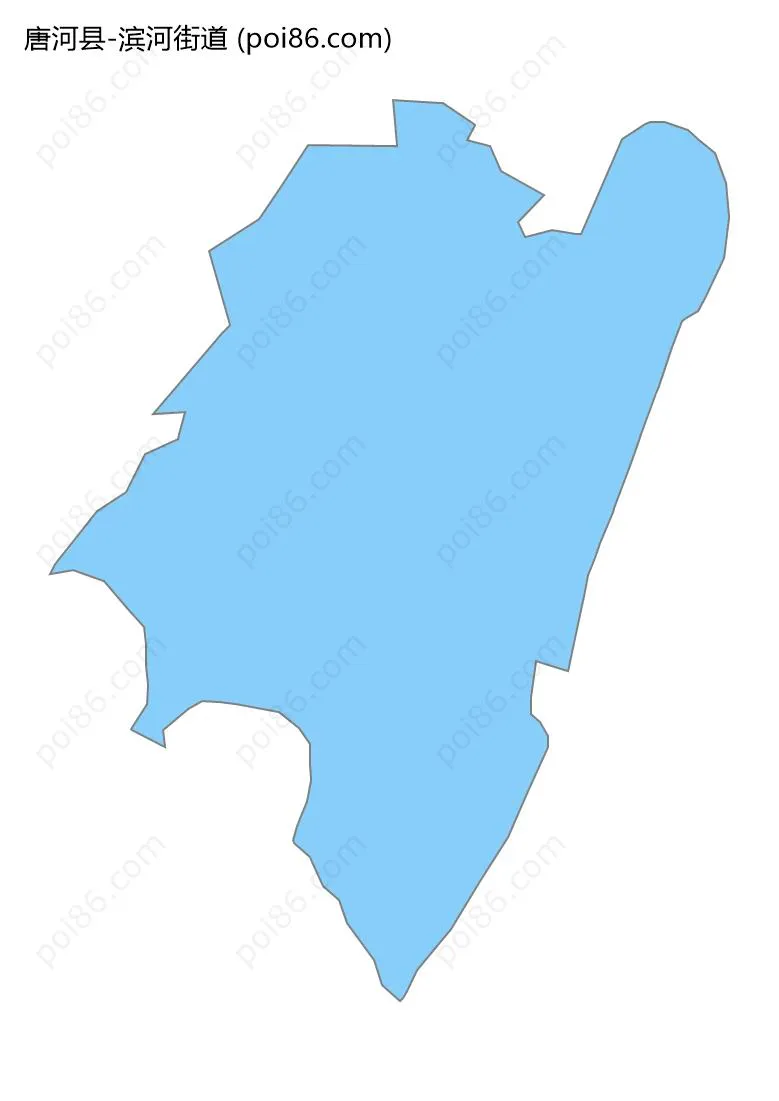 滨河街道边界地图