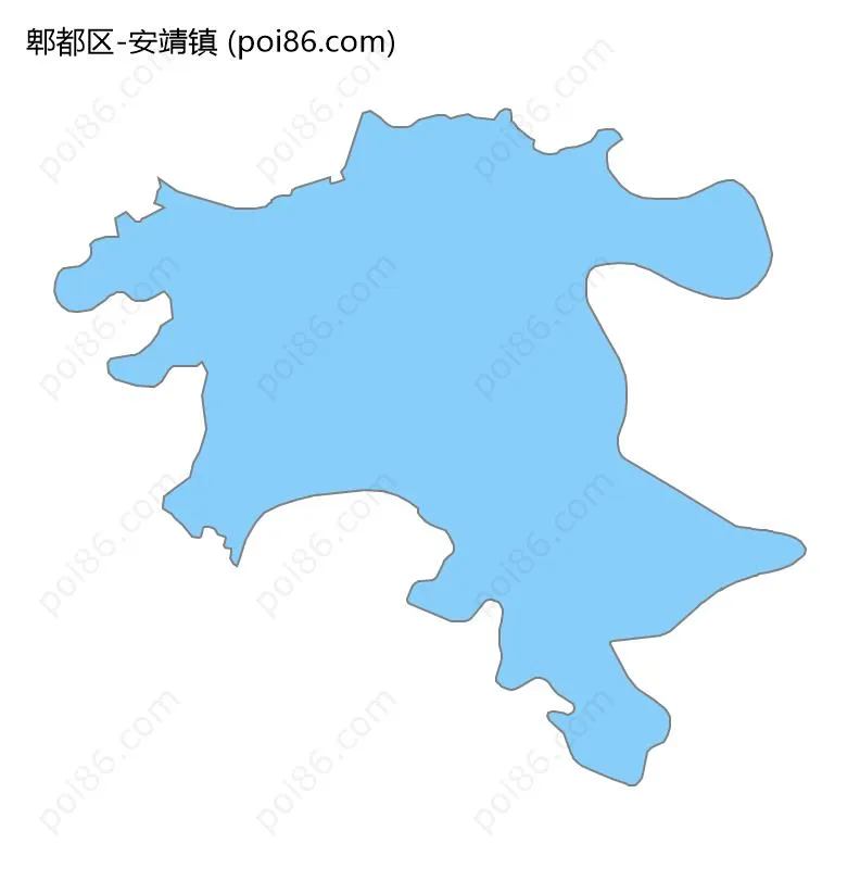 安靖镇边界地图