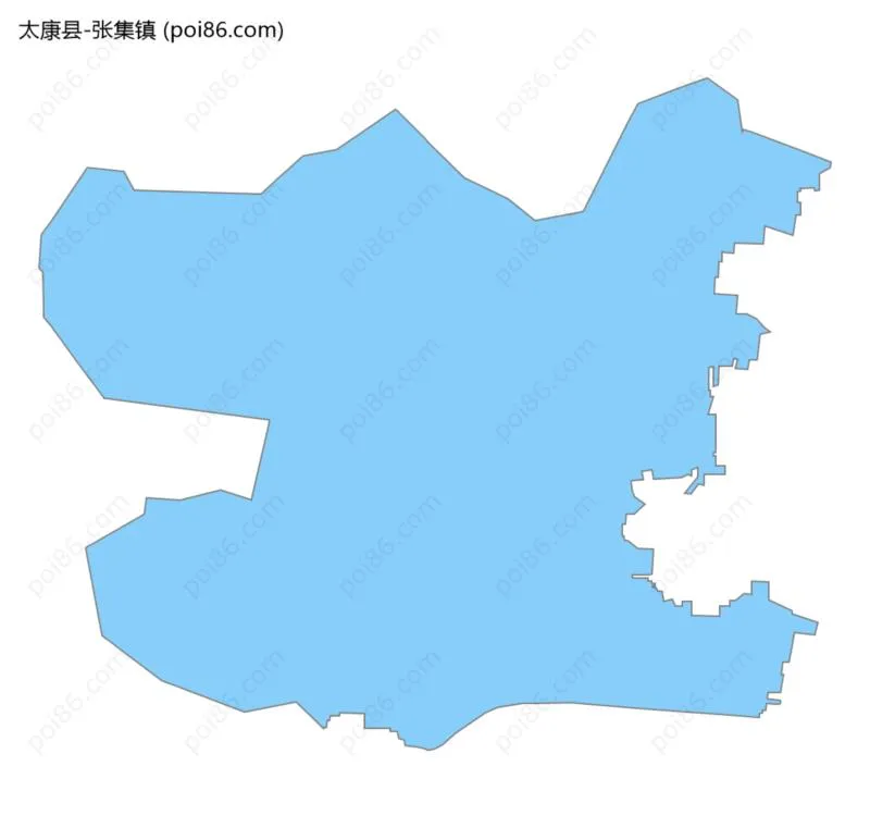 张集镇边界地图