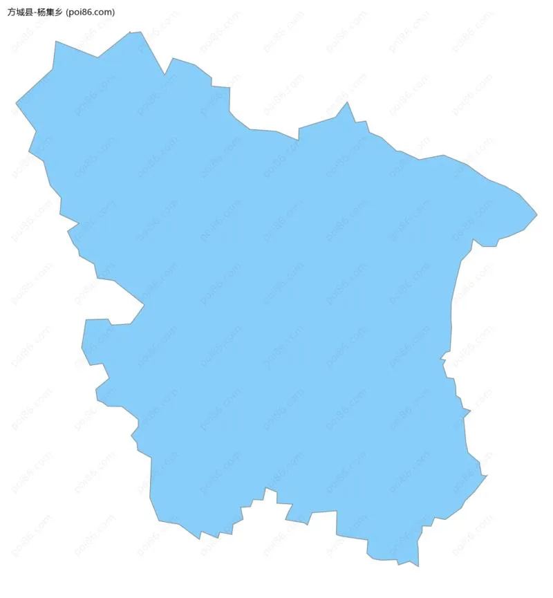 杨集乡边界地图