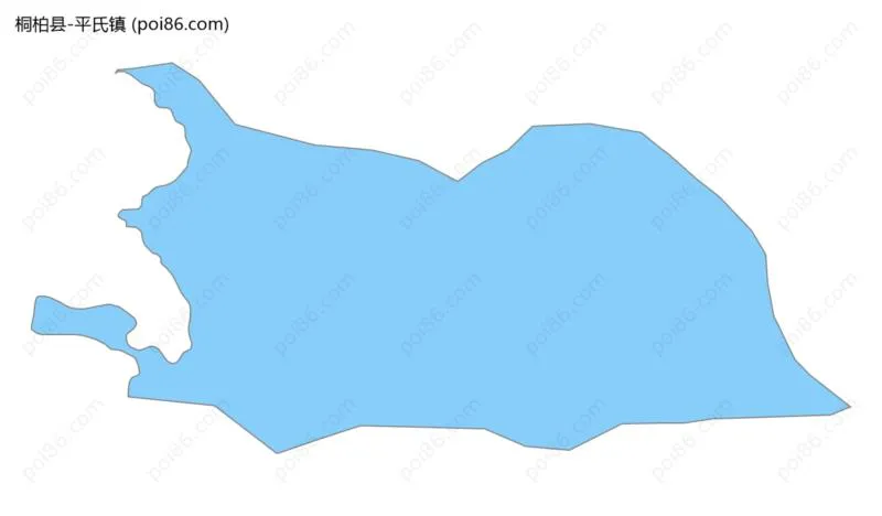 平氏镇边界地图