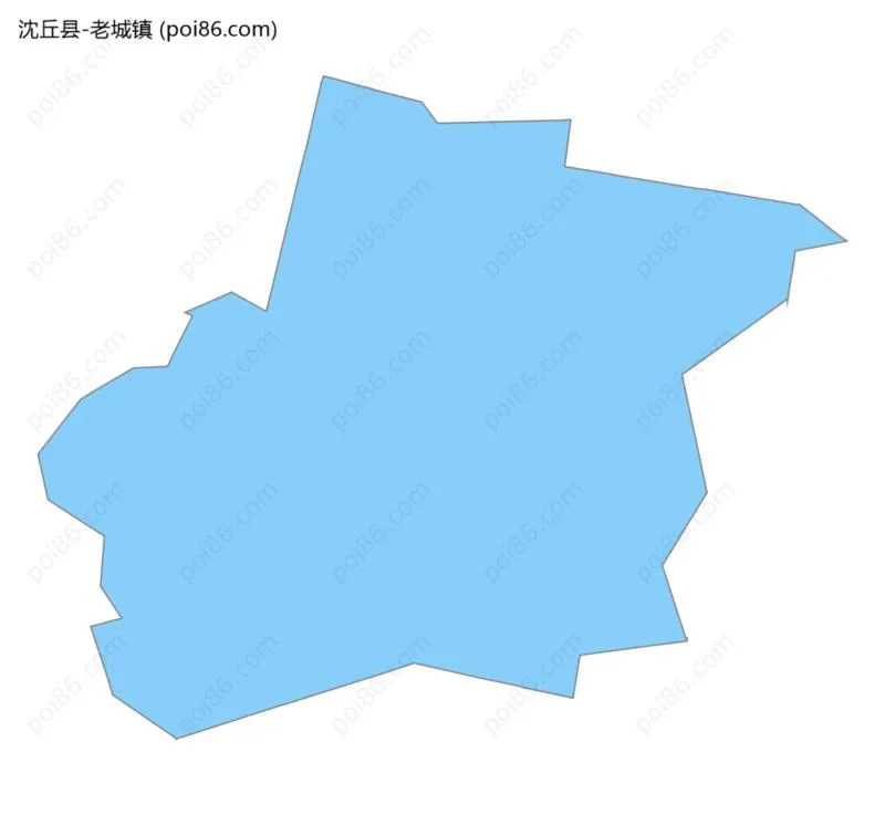 老城镇边界地图