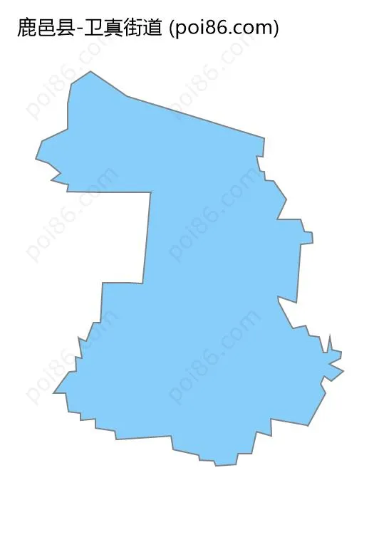 卫真街道边界地图