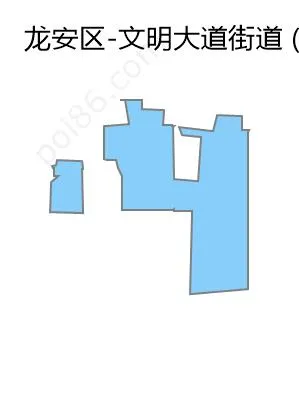 文明大道街道边界地图