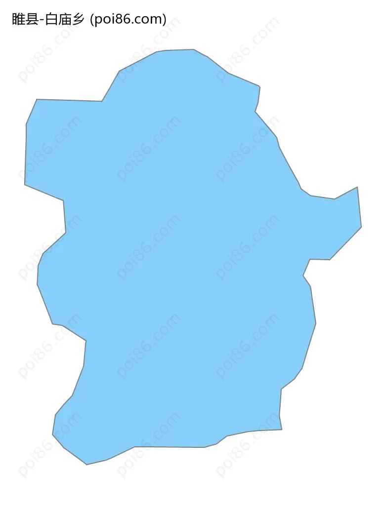 白庙乡边界地图