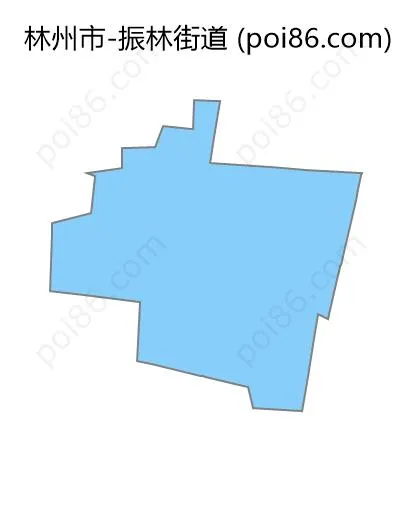 振林街道边界地图