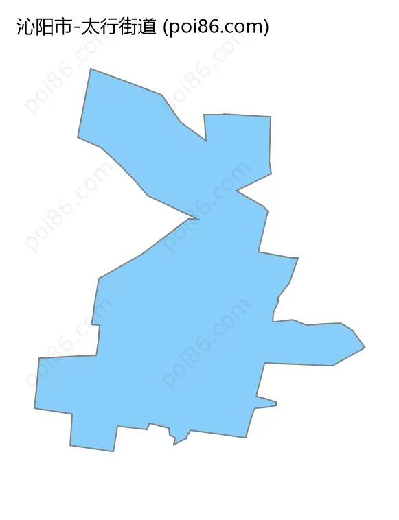 太行街道边界地图