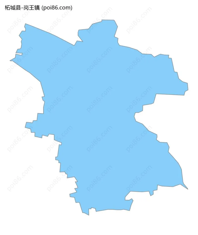 岗王镇边界地图