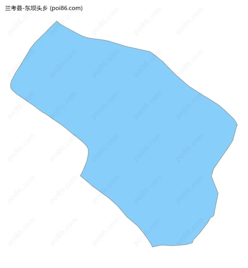 东坝头乡边界地图