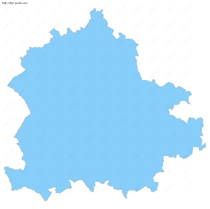 八珠乡边界地图