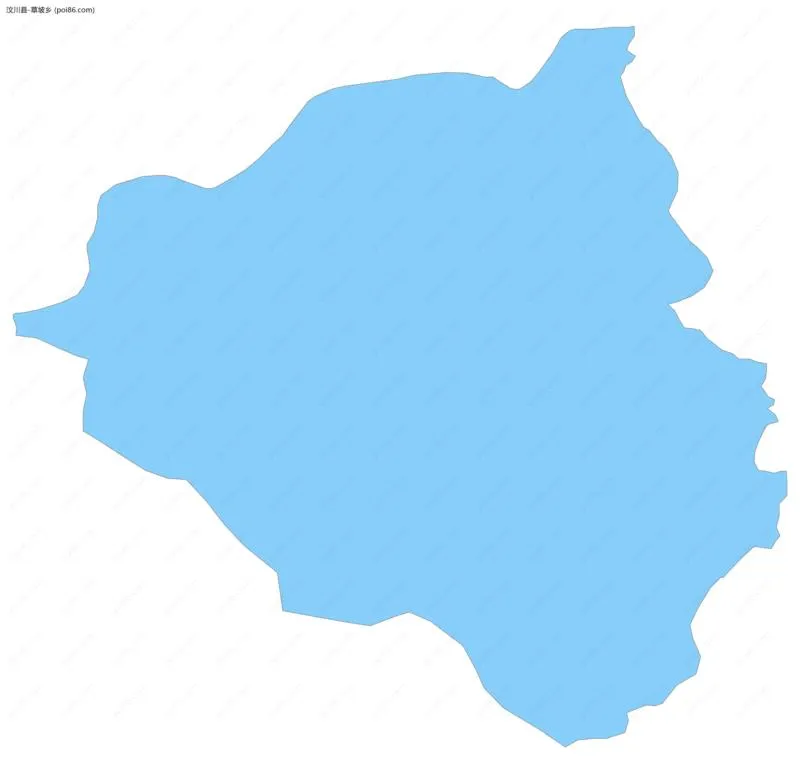 草坡乡边界地图